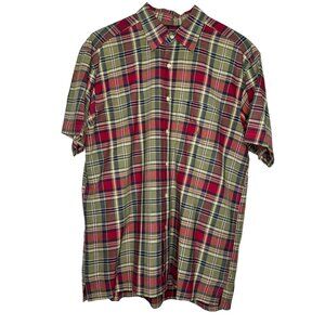 Nautica Plaid Button-down shirt‎ for men size large